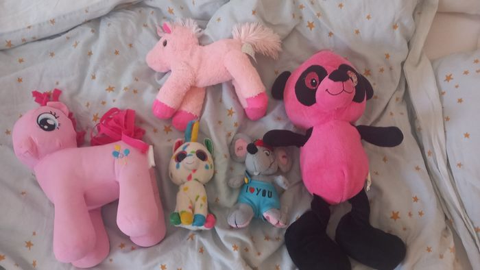 Lot 5 peluches