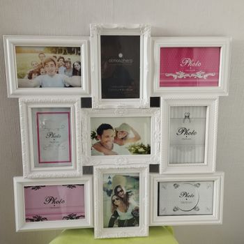 Cadres pêle mèle pour 9 photos à suspendre Neuf