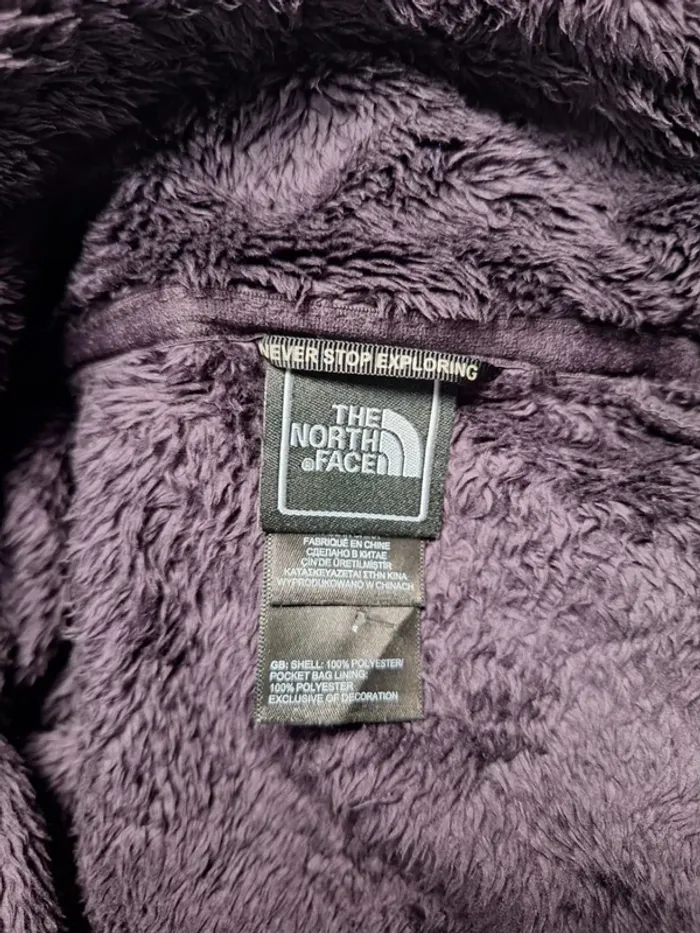 Veste polaire The North Face femme M – Mauve prune – style osito furry (615) - photo numéro 11