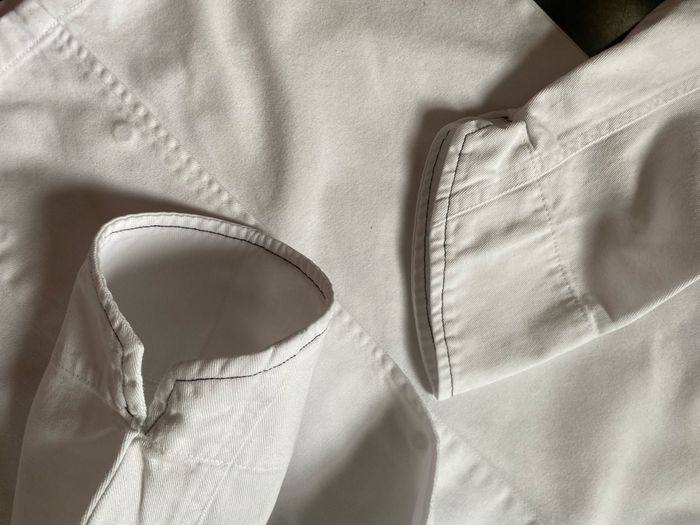 Veste de cuisinier coton blanc taille 3 ou M - photo numéro 4
