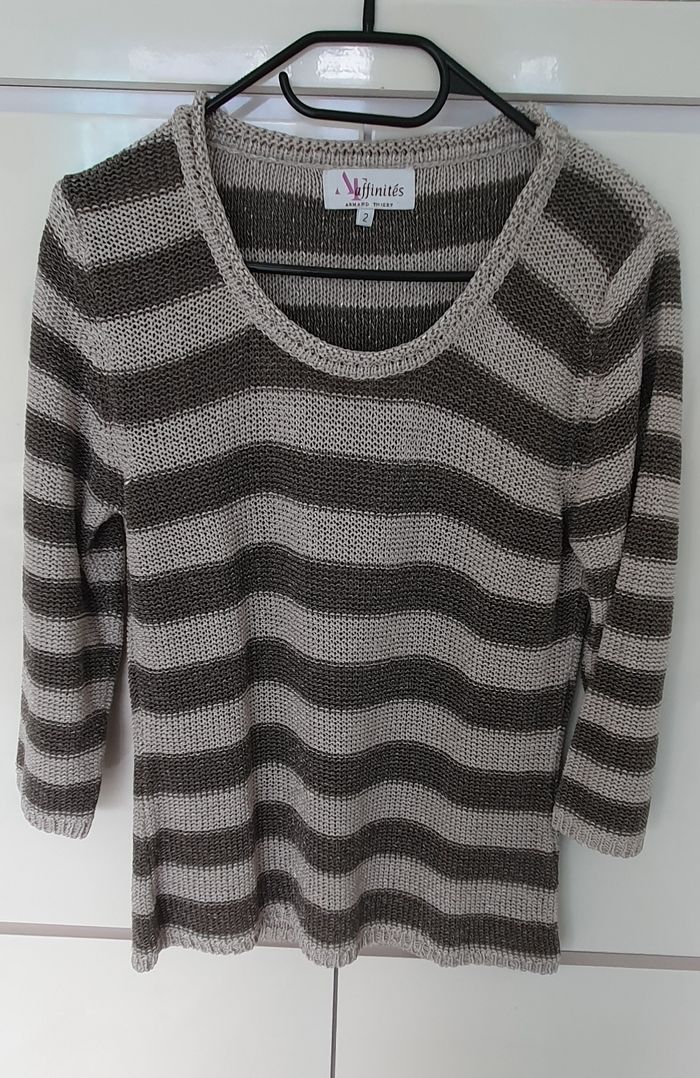 Pull gris Armand Thiery Taille 2