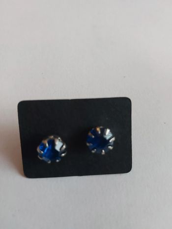 Boucles d'oreilles bleu