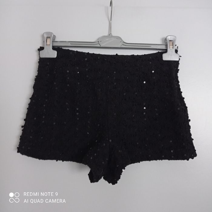 Short noir sequins t34/36