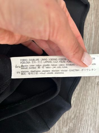 Crop top noir Zara – Taille S (36) – Très bon état