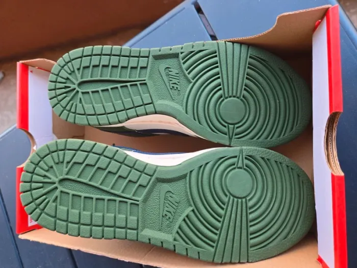 Nike dunk low taille 36 neuves vert bleu creme - photo numéro 7