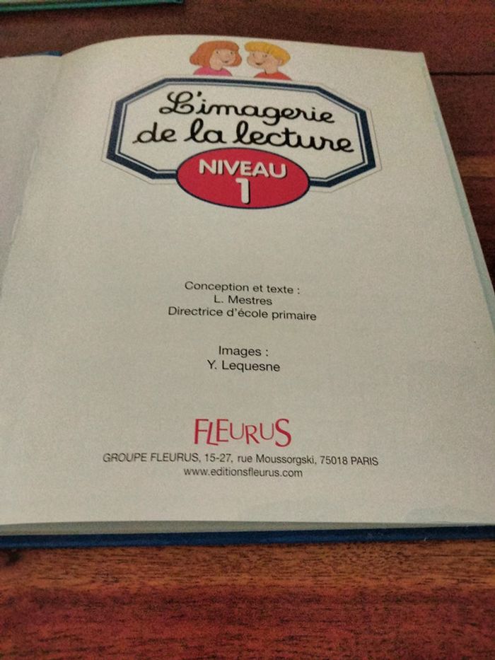 Livre intitulé l'imagerie de la lecture niveau 1 Fleurus - photo numéro 2