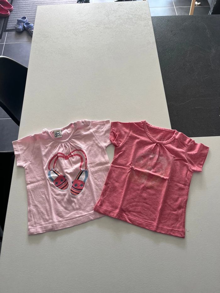 Lot de deux tee shirt 64 12 mois