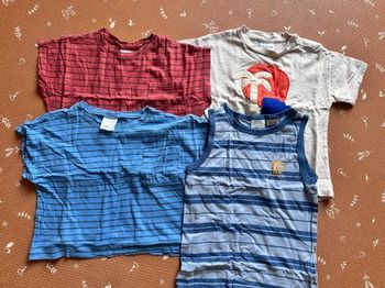 Lot de 4 t-shirts 92cm