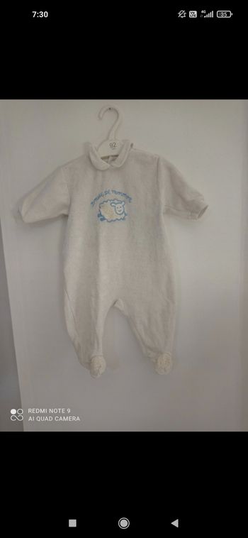 Grenouillère bout'chou en 6 mois