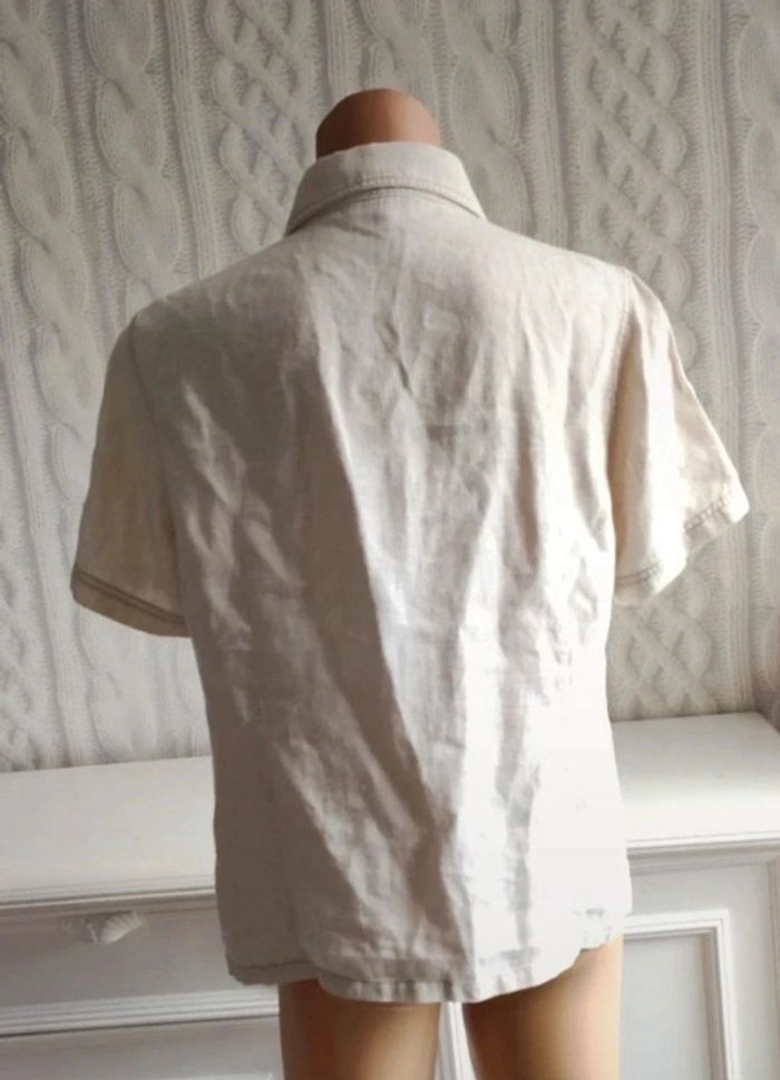 Chemise manches courtes lin Armand Thiery taille 44 - photo numéro 3