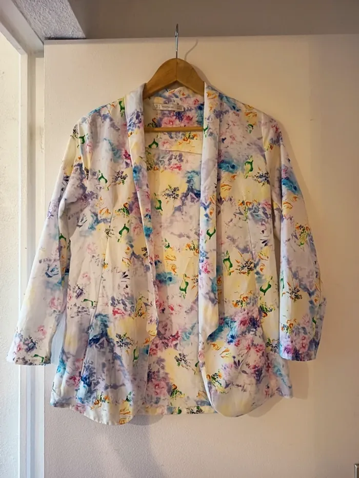 Blazer d'été à fleurs léger Trafaluc en S