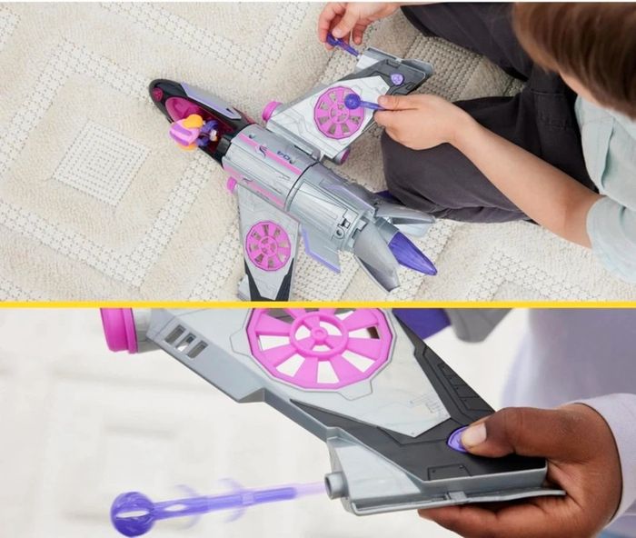 Grand Avion Jet - La Pat Patrouille, Skye/Stella - Paw patrol ( 40cm ) - photo numéro 12