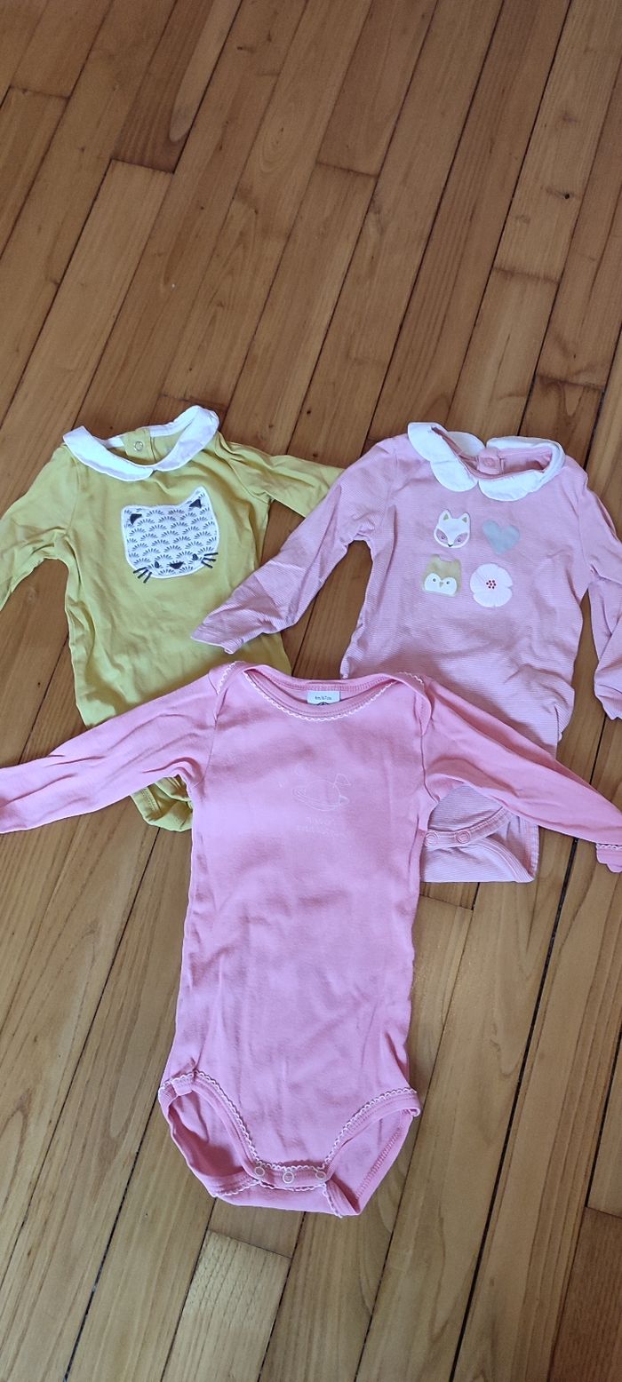 Lot de bodies fille 6 mois