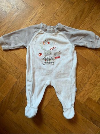Pyjama Absorba 3 mois Bleu ciel Mini Circus âne