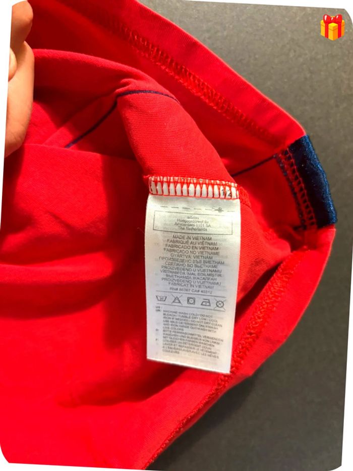 T-shirt Adidas Rouge et Bleu taille M - photo numéro 6