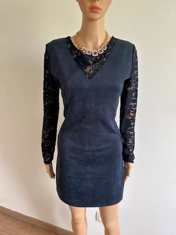 Robe bleue marine neuve à manches longues taille L