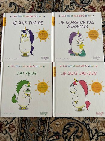 Lot de 4 livres Les Émotions de Gaston