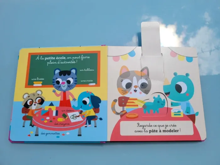 Livre animé à tirettes et roues  🚸 L'école 🎒 - photo numéro 6