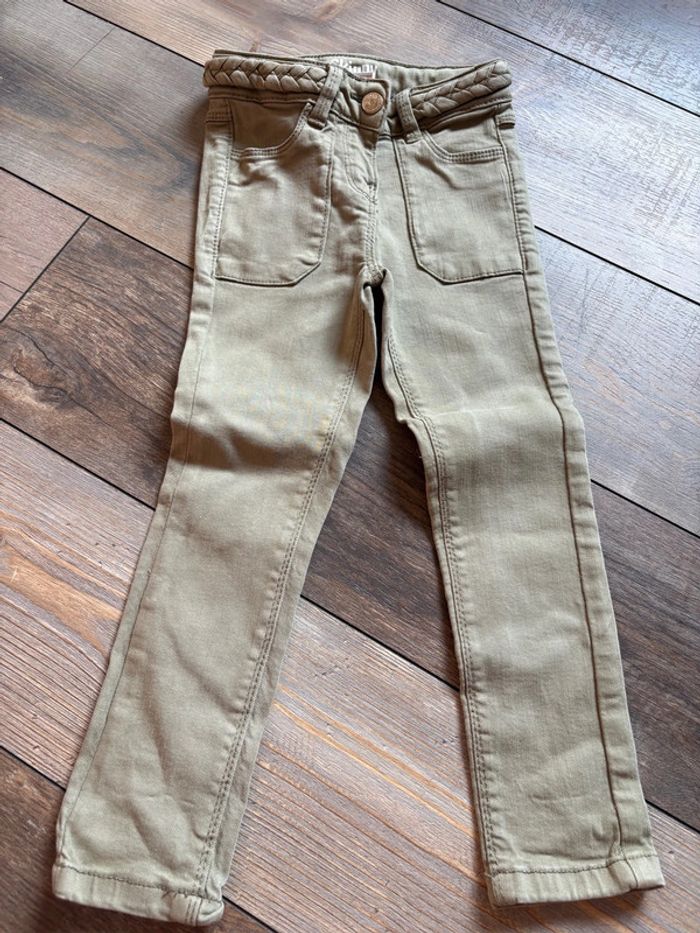 Jeans beige TAO skinny 3 ans fille