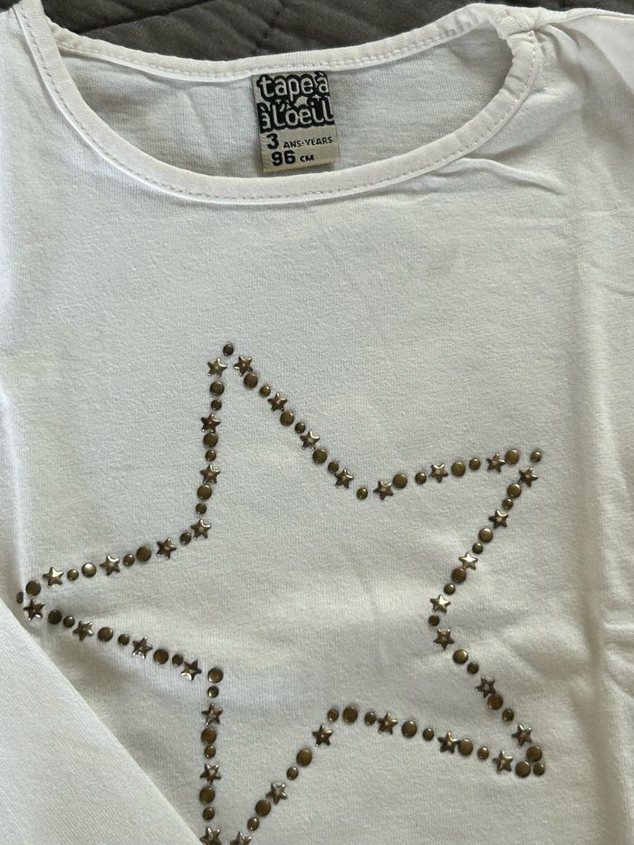 Lot de 8 t-shirts manches longues petite fille - photo numéro 3