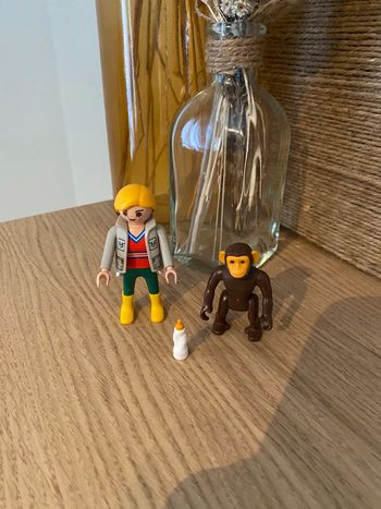 Singe et soigneuse Playmobil