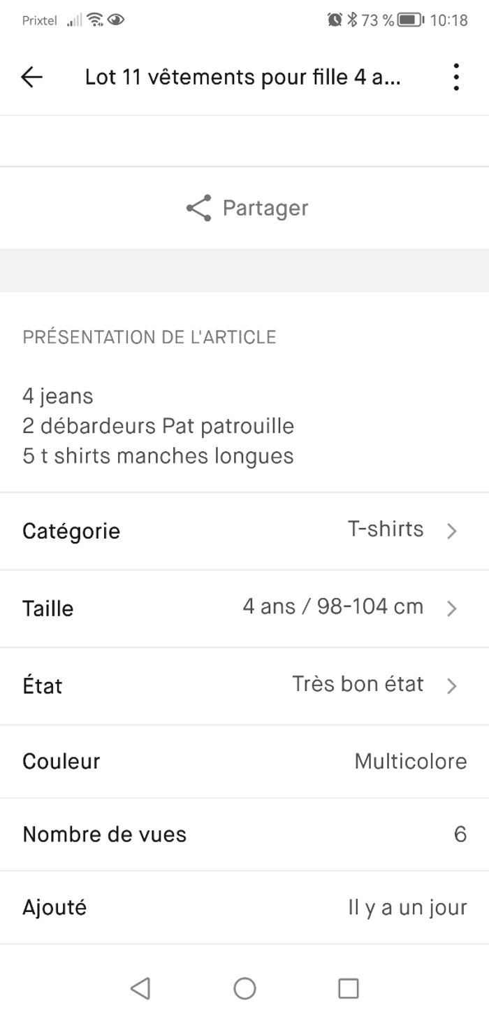 Lot 11 vêtements pour fille taille 4 ans - photo numéro 4