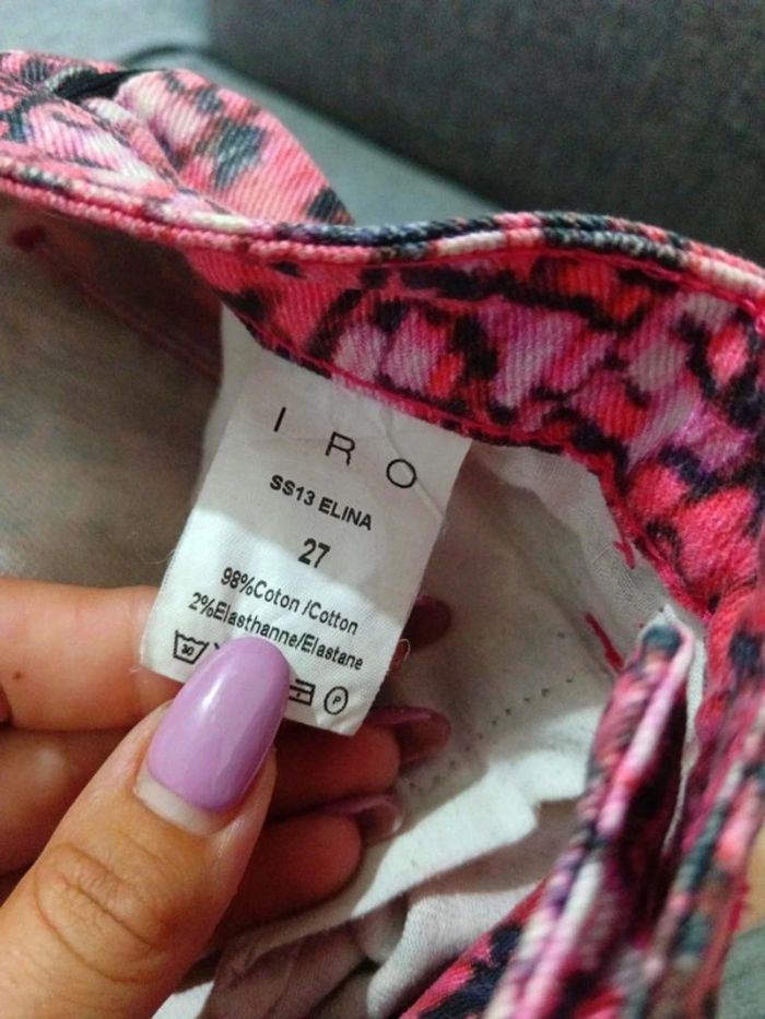 C47 pantalon imprimé IRO W27 - photo numéro 4