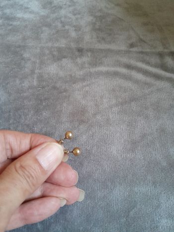 Boucles d'oreilles fantaisie argenté Neuf