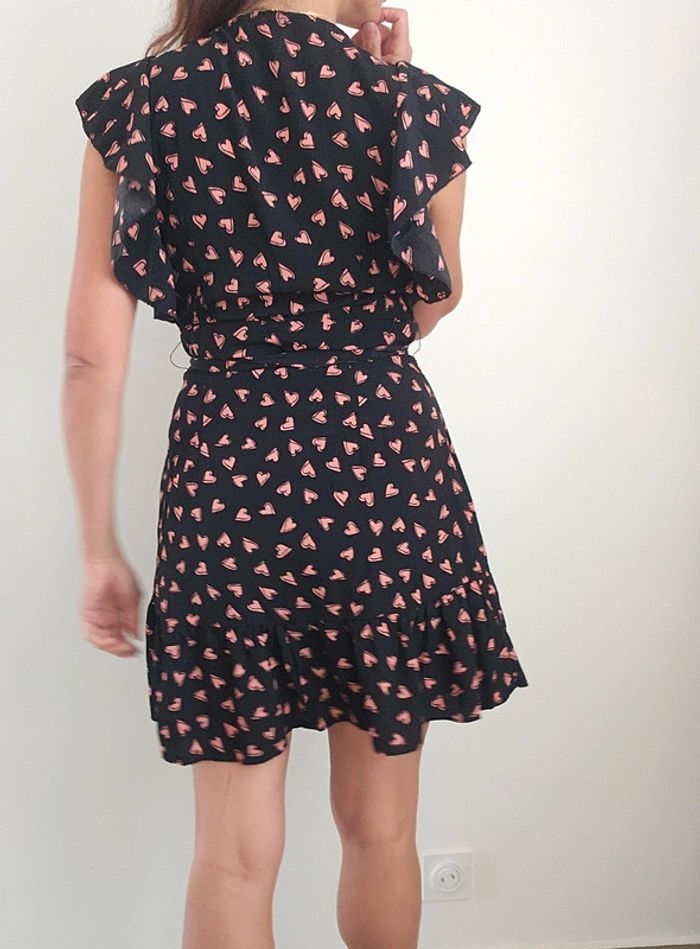 Robe noire cœurs rose - photo numéro 2