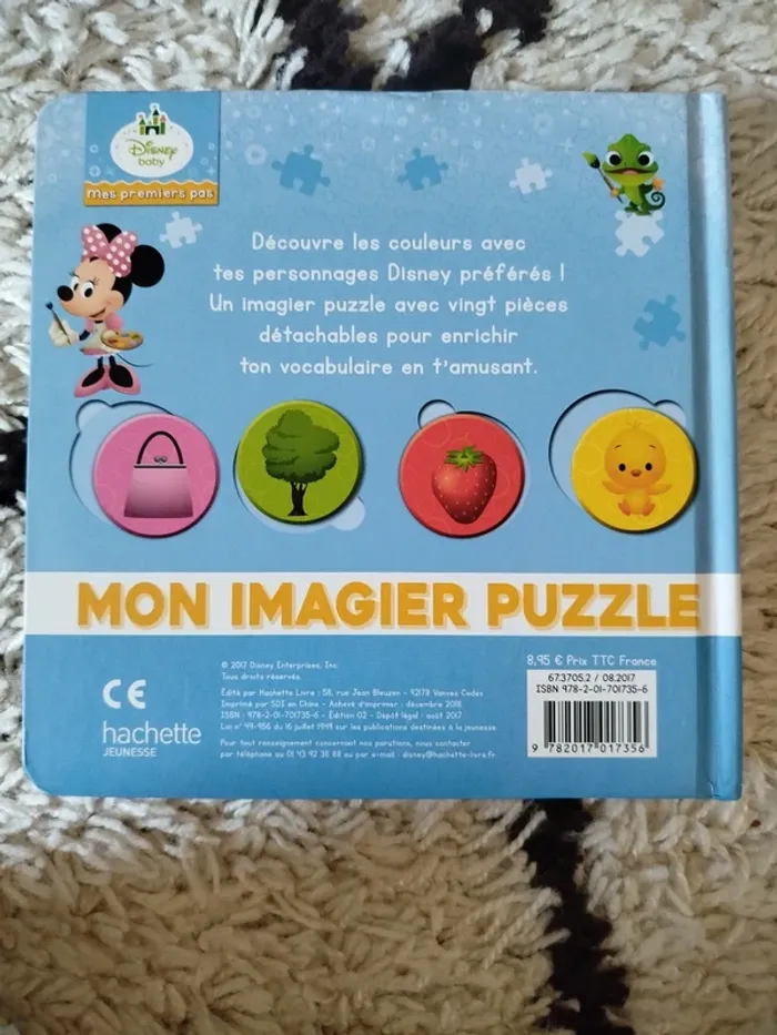 Livre "mon imagier puzzle" Disney Baby - photo numéro 4