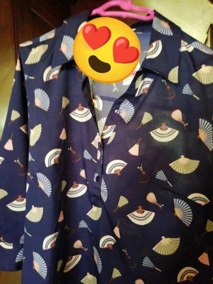 Chemise bleue épouvantail taille L/40 - photo numéro 8