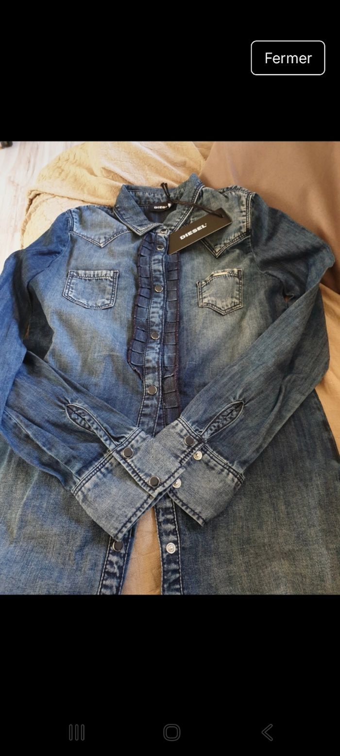 Chemise diesel jean 10 ans