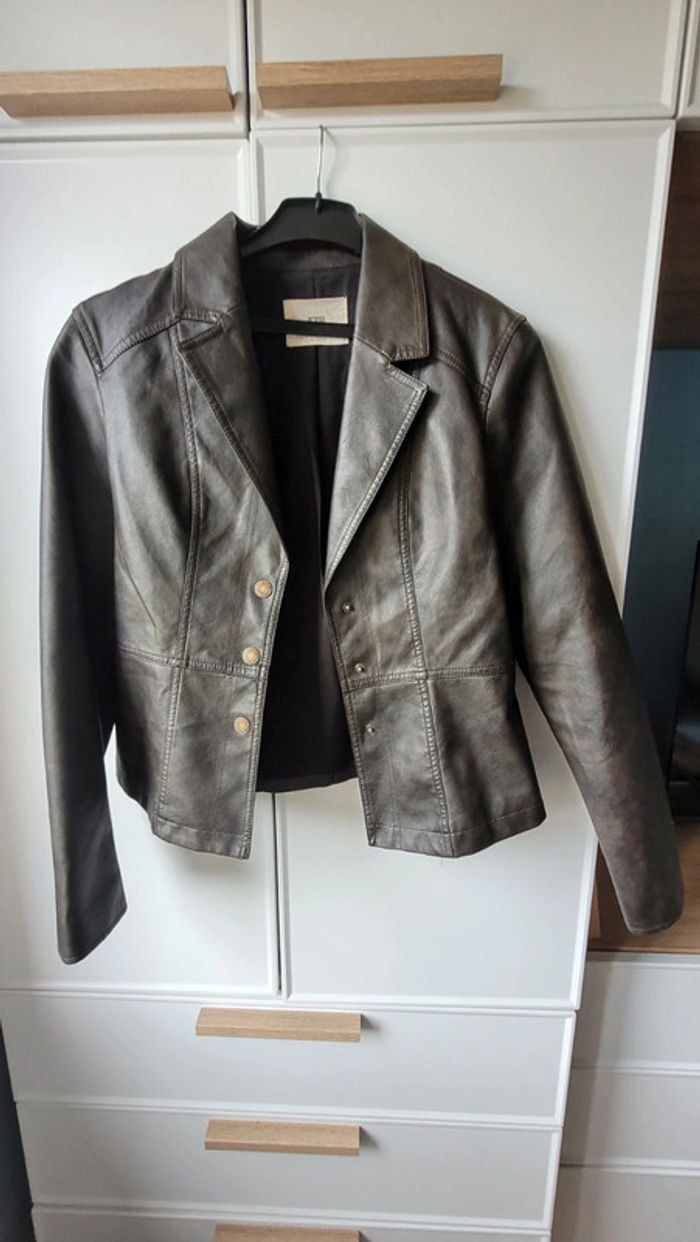Veste perfecto similicuir Stradivarius - photo numéro 8