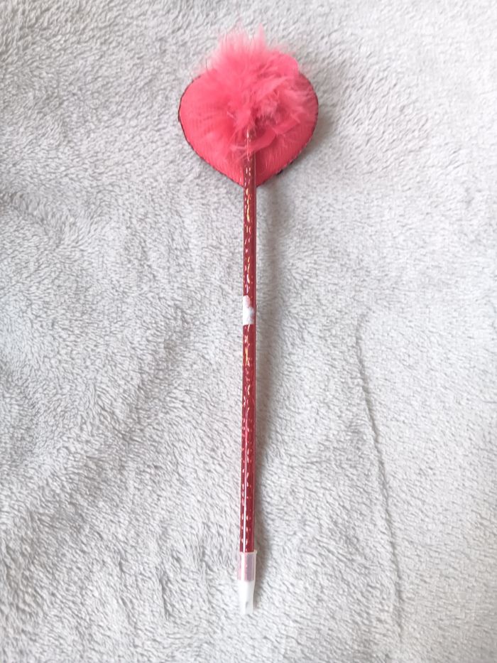 Crayon coeur sequin rouge - photo numéro 2