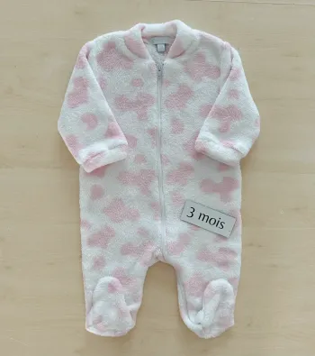 Sur-pyjama fille polaire 3 mois