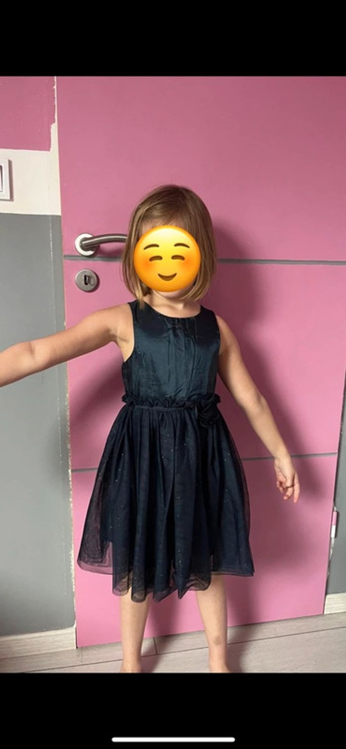 Robe fête H&M neuve sans étiquette à tulle bleu nuit