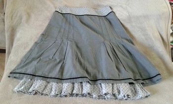 Jupe mi longue Promod grise Taille
38