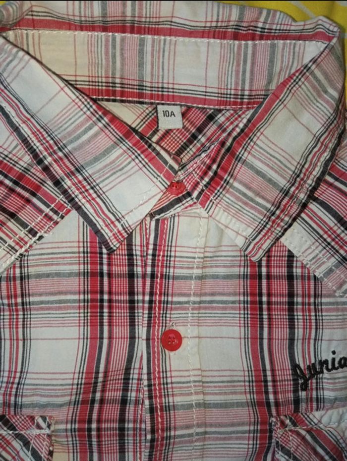 Chemise à carreaux 10 ans - photo numéro 3