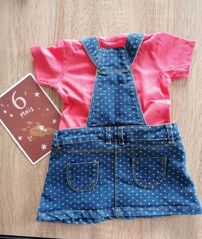 Robe en jeans+ tee-shirt - photo numéro 2