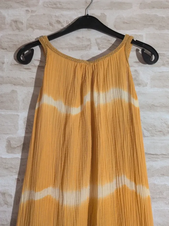 Robe longue fluide jaune Taille M/L - photo numéro 2