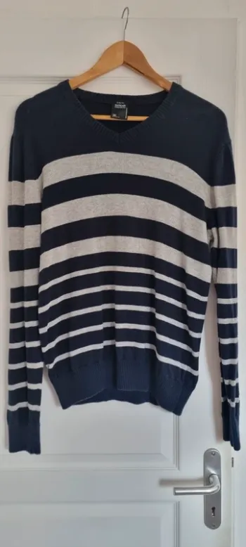 Pull homme rayé