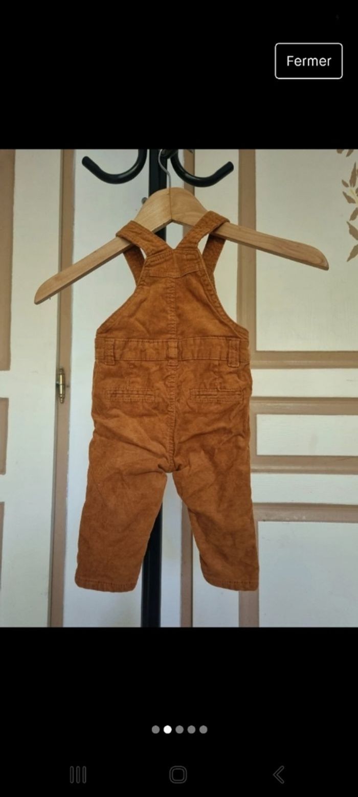 Salopette longue en velours côtelé - photo numéro 2