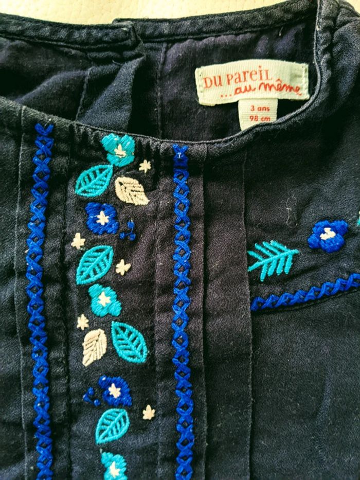Robe DPAM bleue marine 3 ans 98 cm - photo numéro 2