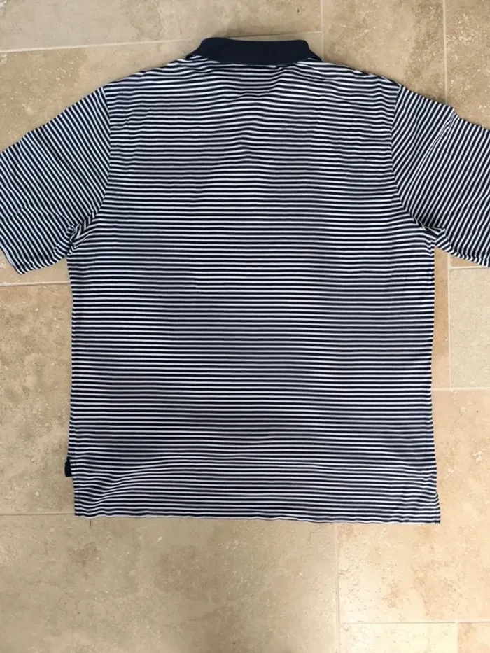 Polo Ralph Lauren Golf homme taille XL marinière rayures fines logo blanc - photo numéro 14