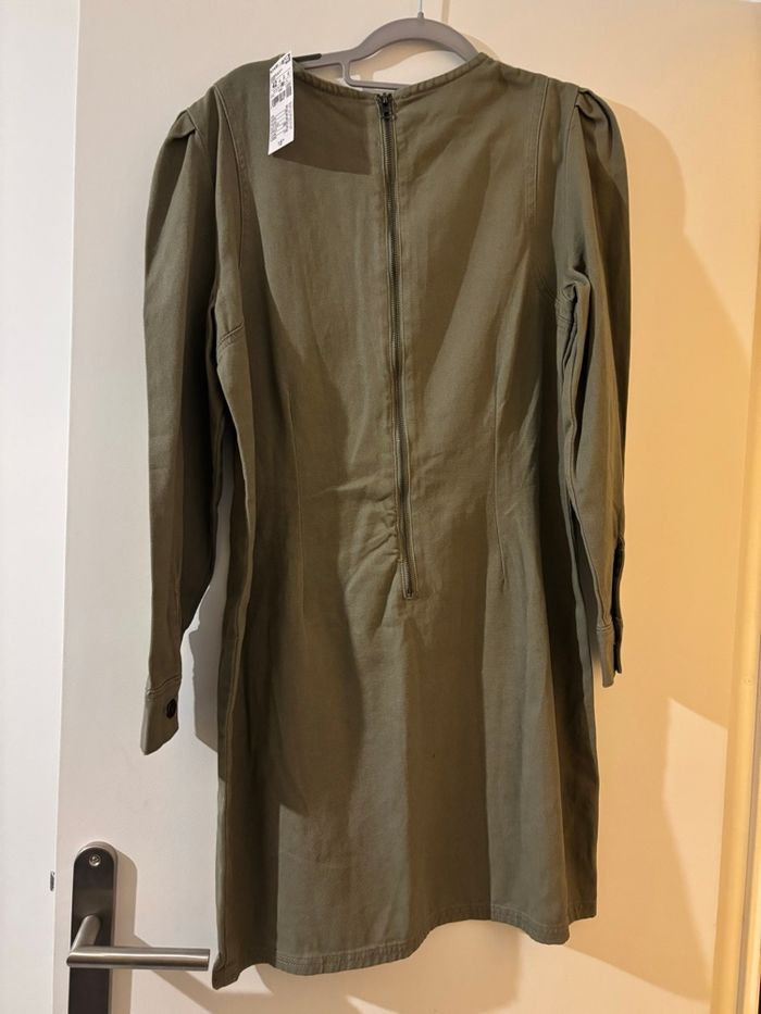 Robe en jean kaki - photo numéro 2