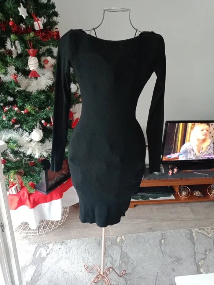 Robe pull noir - photo numéro 3