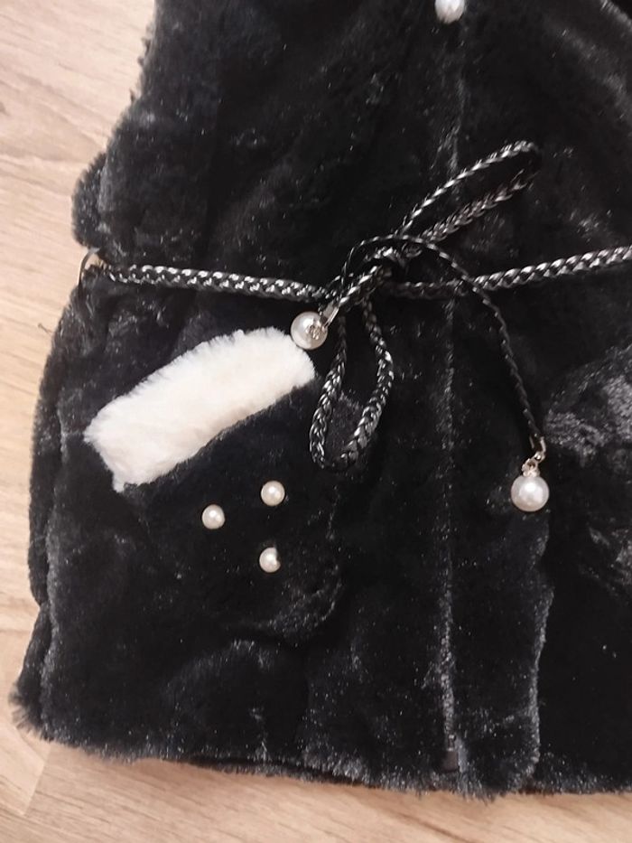 Veste fourrée sans manches bébé fille 1 an - photo numéro 2