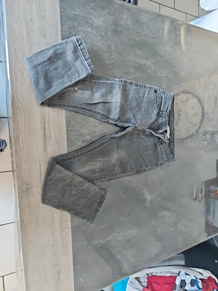 Jean skinny gris foncé orchestra 8 ans