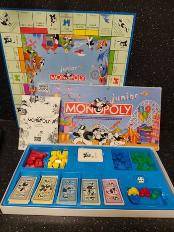 Jeu de société vintage monopoly junior 1991 parker
