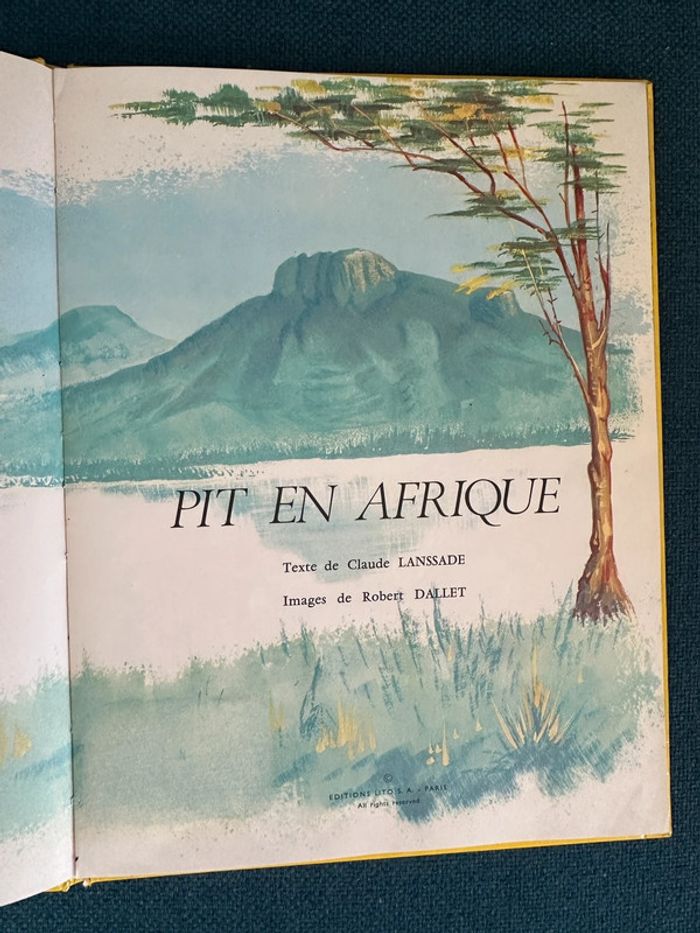 Beau livre ancien Pit en Afrique panda roux voiture jaune Robert Dallet voyage - photo numéro 4